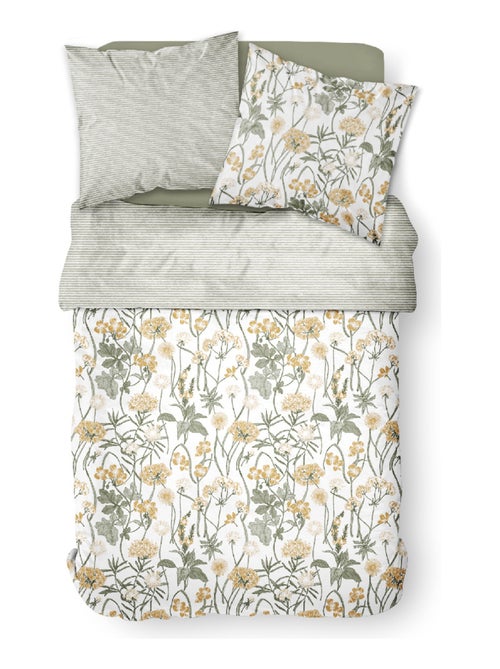 Parure de lit 2 personnes imprimé floral coton SUNSHINE ISMA - Kiabi Parure de lit 2 personnes imprimé floral coton SUNSHINE ISMA - Kiabi