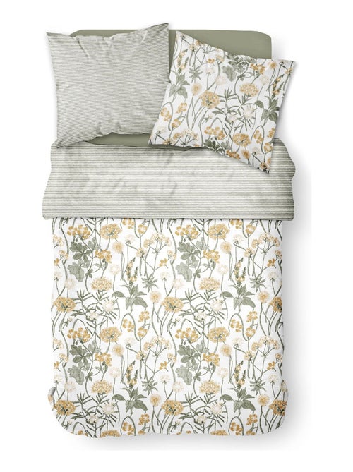 Parure de lit 2 personnes imprimé floral coton SUNSHINE ISMA - Kiabi Parure de lit 2 personnes imprimé floral coton SUNSHINE ISMA - Kiabi