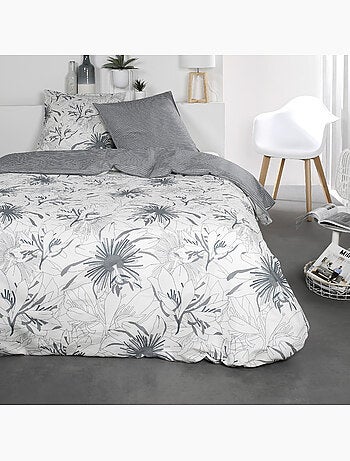 Parure de lit 2 personnes imprimé floral coton SUNSHINE KAIS