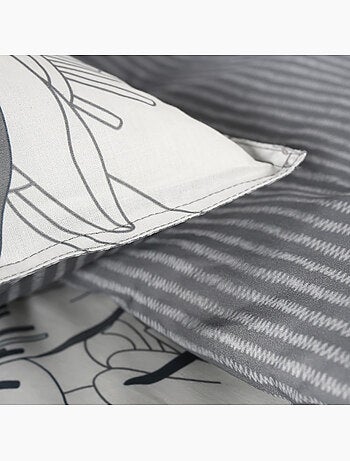 Parure de lit 2 personnes imprimé floral coton SUNSHINE KAIS