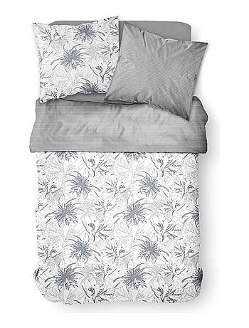 Parure de lit 2 personnes imprimé floral coton SUNSHINE KAIS