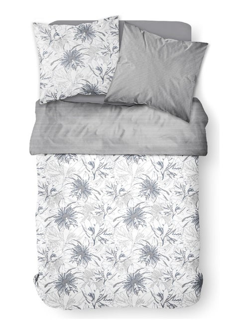 Parure de lit 2 personnes imprimé floral coton SUNSHINE KAIS - Kiabi