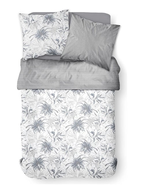 Parure de lit 2 personnes imprimé floral coton SUNSHINE KAIS - Kiabi