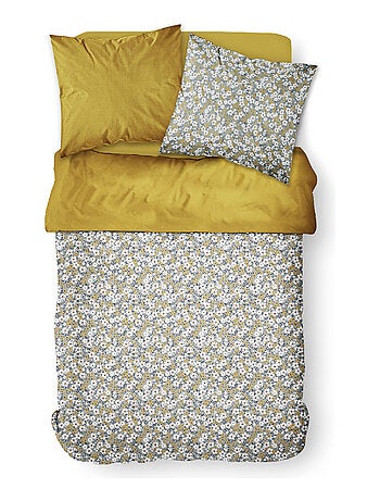 Parure de lit 2 personnes imprimé floral coton SUNSHINE MARLEY