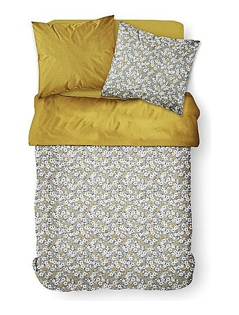 Parure de lit 2 personnes imprimé floral coton SUNSHINE MARLEY