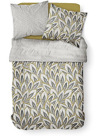 Parure de lit 2 personnes imprimé floral coton SUNSHINE NOA