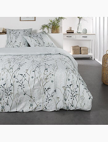 Parure de lit 2 personnes imprimé floral coton SUNSHINE SASHA