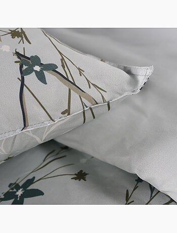 Parure de lit 2 personnes imprimé floral coton SUNSHINE SASHA