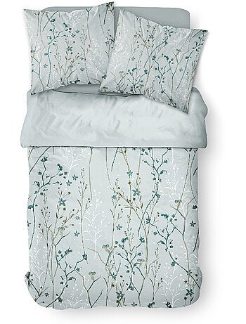 Parure de lit 2 personnes imprimé floral coton SUNSHINE SASHA