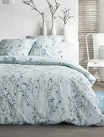 Parure de lit 2 personnes imprimé floral coton SUNSHINE SASHA