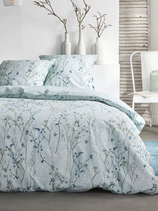 Parure de lit 2 personnes imprimé floral coton SUNSHINE SASHA