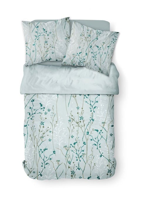 Parure de lit 2 personnes imprimé floral coton SUNSHINE SASHA - Kiabi
