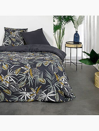 Parure de lit 2 personnes imprimé floral coton SUNSHINE WILL