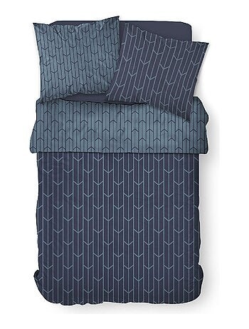 Parure de lit 2 personnes imprimé géométrique coton SUNSHINE CAMIL