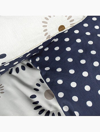 Parure de lit 2 personnes imprimé graphique coton SUNSHINE ALICE