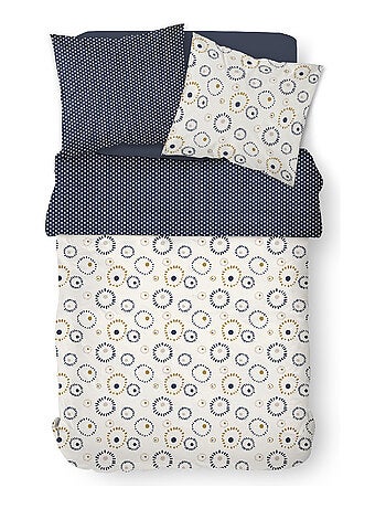 Parure de lit 2 personnes imprimé graphique coton SUNSHINE ALICE