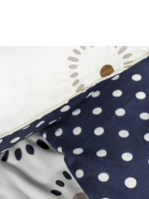 Parure de lit 2 personnes imprimé graphique coton SUNSHINE ALICE - Kiabi