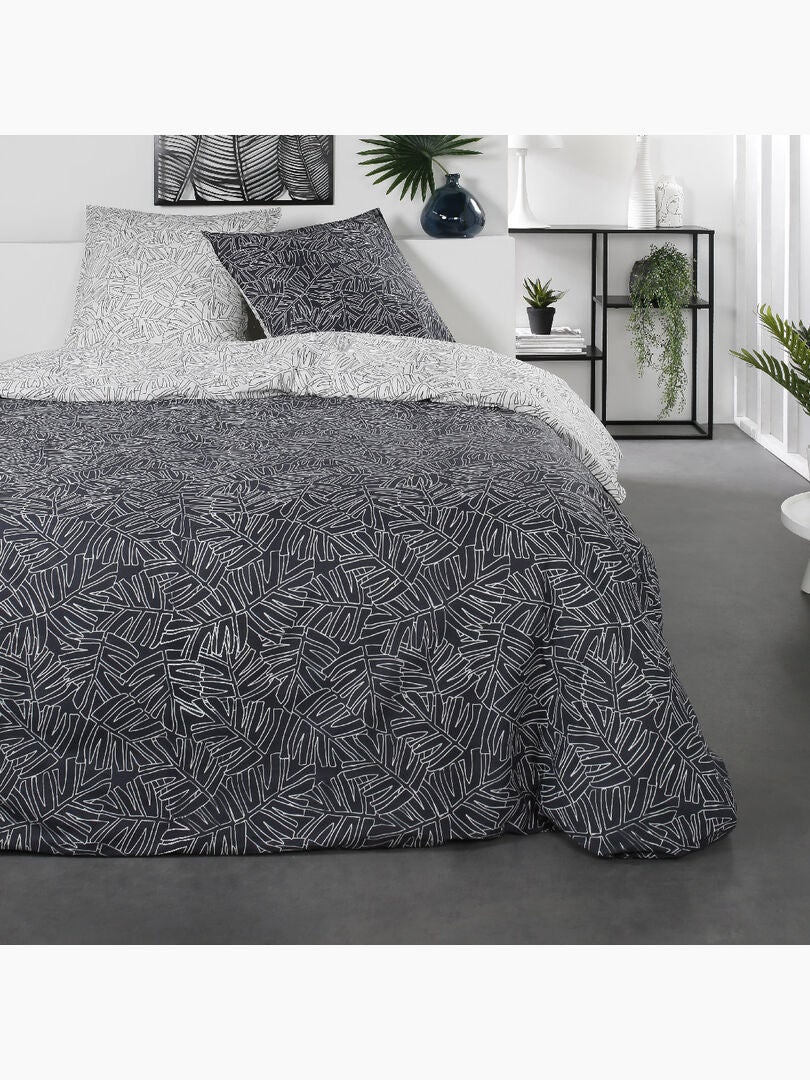 Parure de lit 2 personnes en coton 57 fils imprimé terracotta 260x240cm | Leroy Merlin