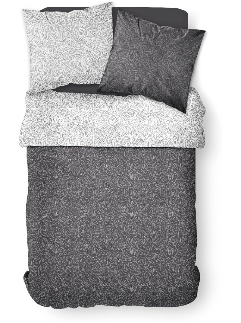 Parure de lit 2 personnes imprimé hawaï coton SUNSHINE GEORG Blanc - Kiabi