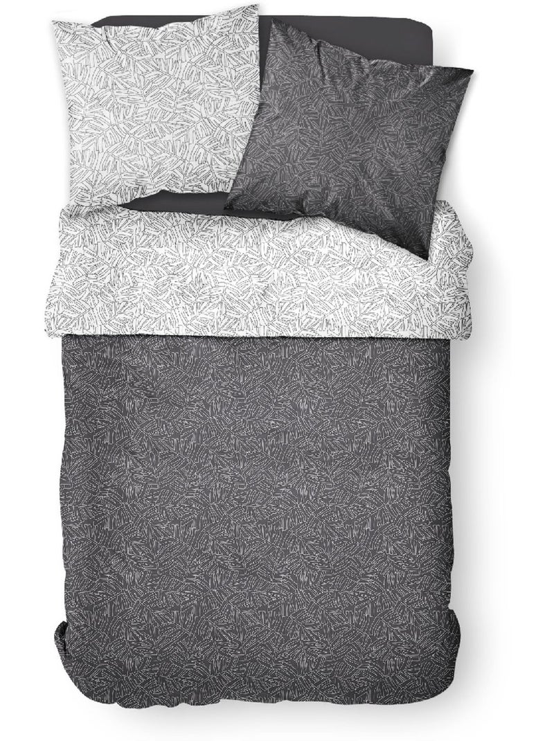 Parure de lit 2 personnes imprimé hawaï coton SUNSHINE GEORG Blanc - Kiabi