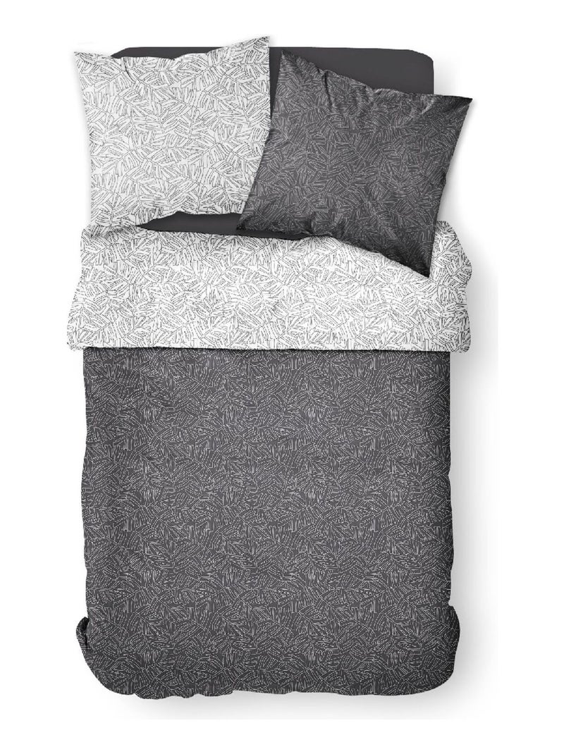 Parure de lit 2 personnes imprimé hawaï coton SUNSHINE GEORG Blanc - Kiabi