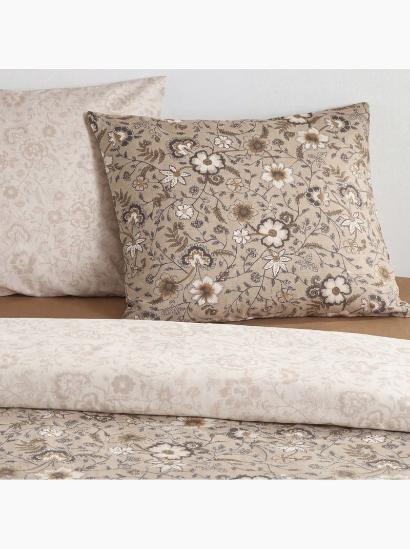 Parure de lit 2 personnes imprimé SUNSHINE ZELIE Beige - Kiabi