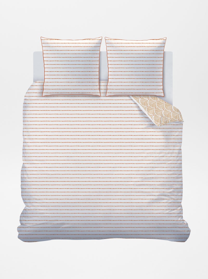 Parure de lit 2 personnes réversible Camel - Kiabi