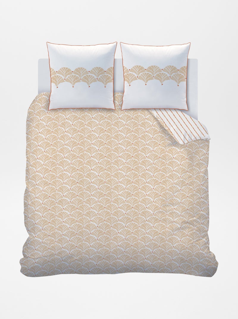 Parure de lit 2 personnes réversible Camel - Kiabi