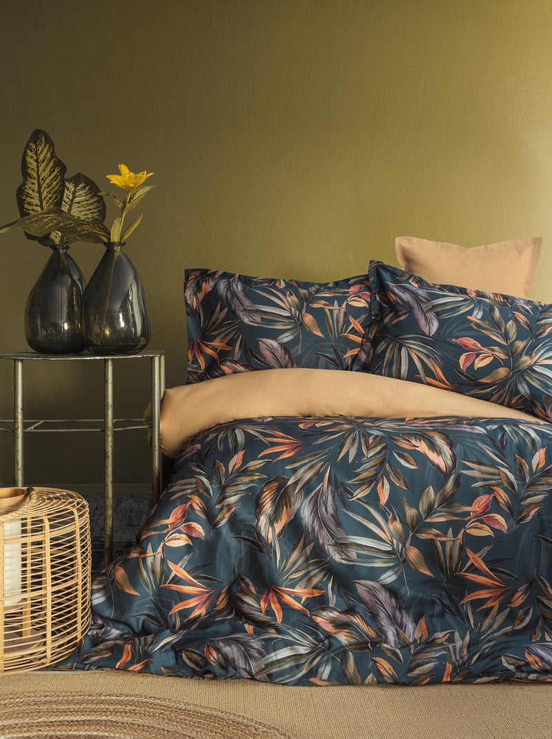 Parure de lit  2 personnes satin de coton imprimé Multicolore - Kiabi