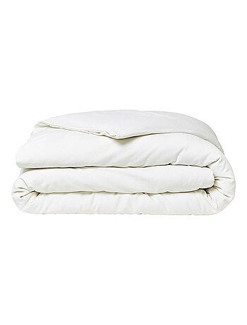 Parure de lit 2 personnes uni coton PRESTIGE