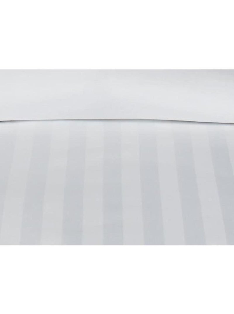 Parure de lit 2 personnes uni coton PRESTIGE Blanc - Kiabi