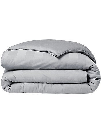 Parure de lit 2 personnes uni coton PRESTIGE