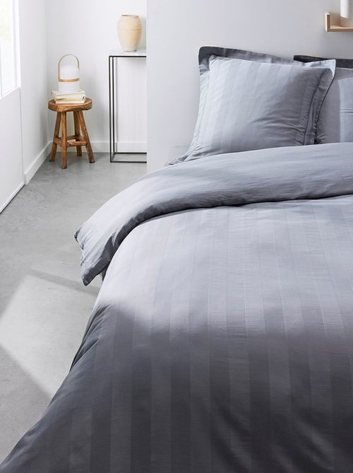 Parure de lit 2 personnes uni coton PRESTIGE - Kiabi