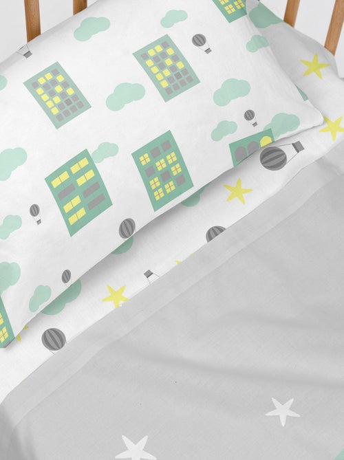 Parure de lit 2 pièces Air balloon Lit Bébé "Happyfriday" - Kiabi