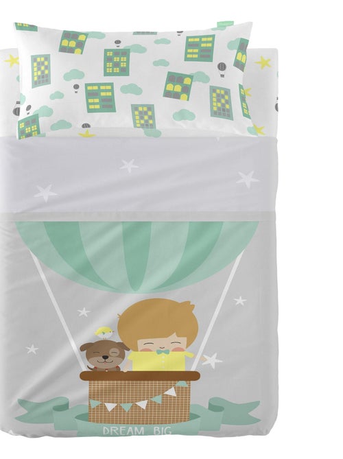 Parure de lit 2 pièces Air balloon Lit Bébé "Happyfriday" - Kiabi