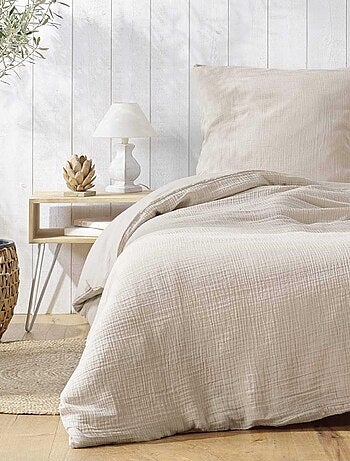 Parure de Lit 2 Pièces Angélia en Gaze de Coton