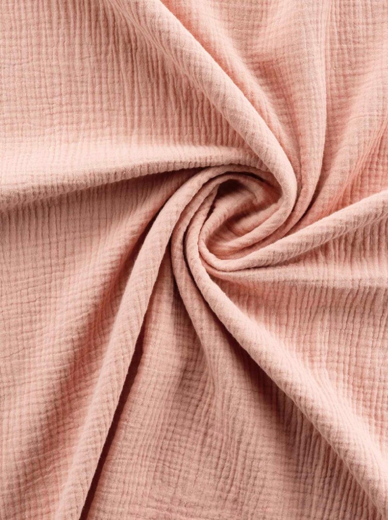 Parure de Lit 2 Pièces Angélia en Gaze de Coton Rose - Kiabi