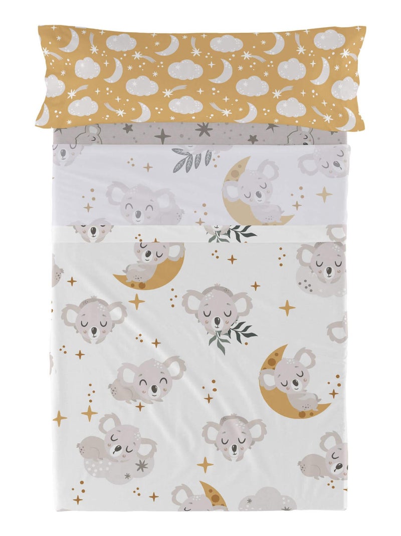 Parure de lit 2 pièces Baby koala "Happyfriday" Blanc - Kiabi