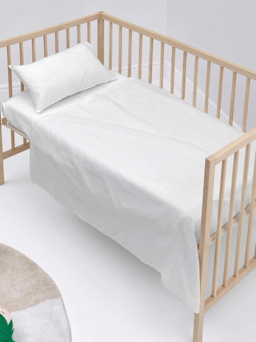 Parure de lit 2 pièces Basic Berceau "Happyfriday" - Kiabi