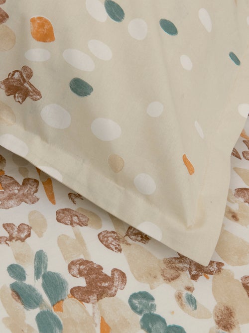 Parure de lit 2 pièces coton floral housse + taie - Kiabi