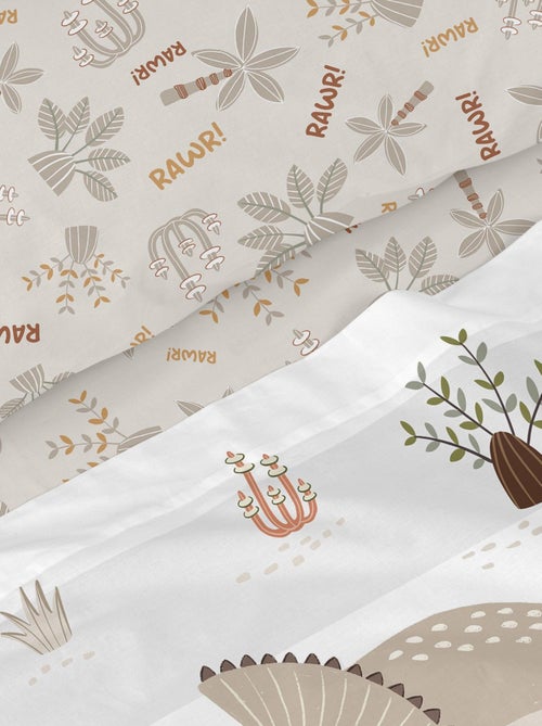 Parure de lit 2 pièces Dino family "Happyfriday" - Kiabi