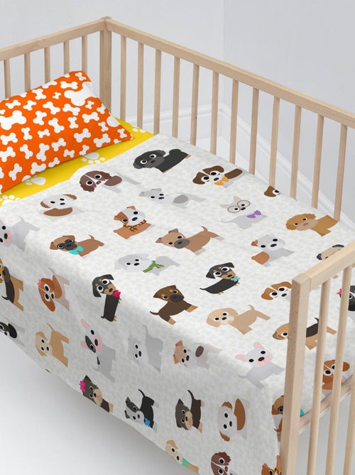 Parure de lit 2 pièces Dogs Berceau "Happyfriday" - Kiabi