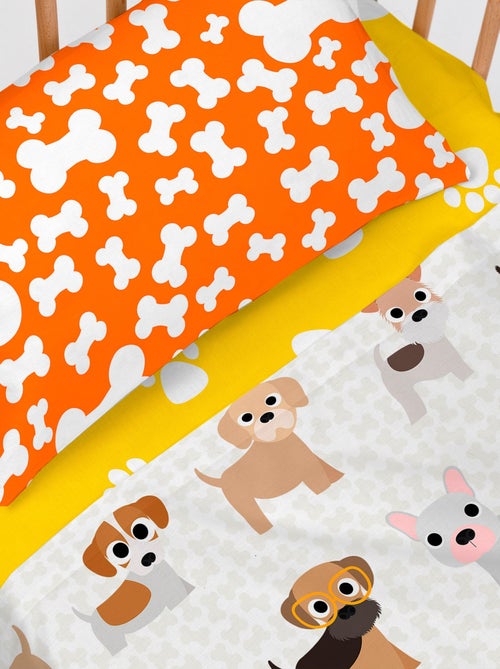 Parure de lit 2 pièces Dogs Lit Bébé "Happyfriday" - Kiabi