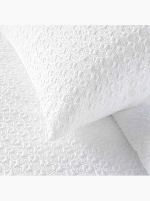 Parure de lit 2 pièces en coton réversible gaufré housse + taie - Kiabi