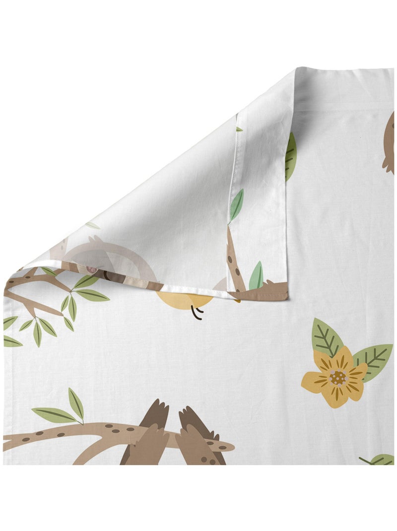 Parure de lit 2 pièces Happy sloth "Happyfriday" Blanc - Kiabi