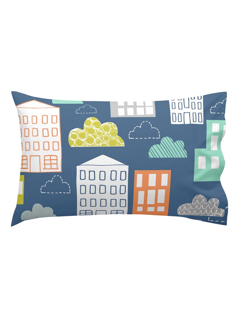 Parure De Lit Berceau 3 Pièces Mimosa City - 100% Coton 200 Fils - 60x120 Cm - Multicolore - 7