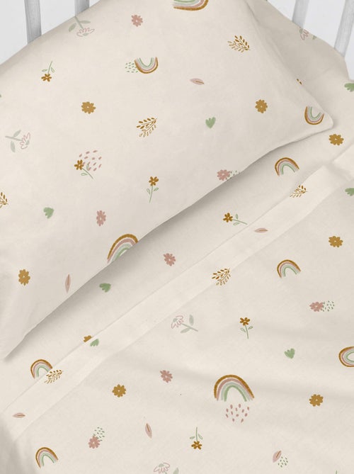 Parure de lit 2 pièces Iris Lit Bébé "Happyfriday" - Kiabi