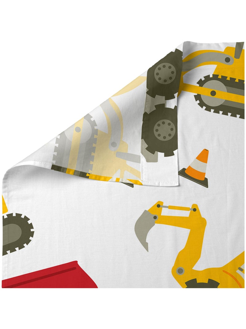 Parure de lit 2 pièces Machinery "Happyfriday" Blanc - Kiabi
