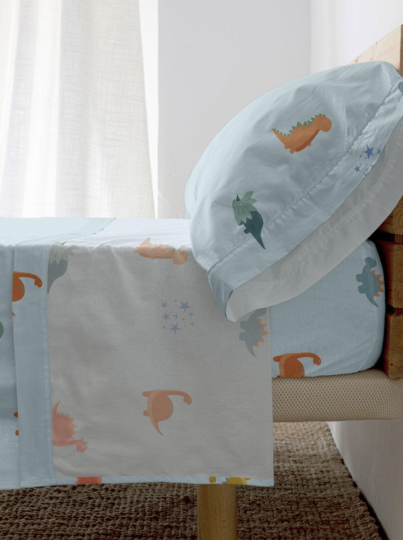 Parure de lit 2 pièces Mini dinosaur "Happyfriday" Blanc - Kiabi