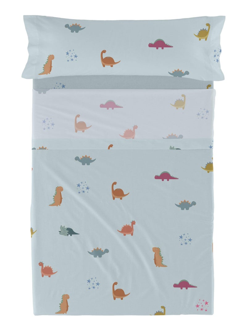Parure de lit 2 pièces Mini dinosaur "Happyfriday" Blanc - Kiabi